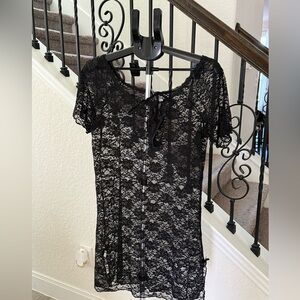 NEVER WORN NWT Elegant Black Lace Lingerie Set